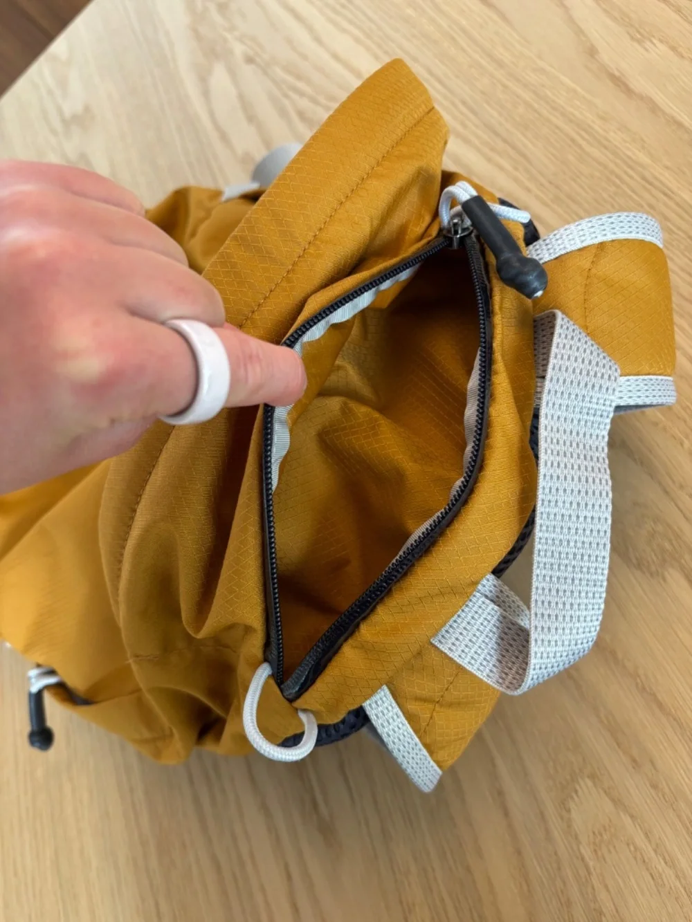 Bellroy Lite Daypack 20L Backpack in discontinued Mustard/Orange colorway
